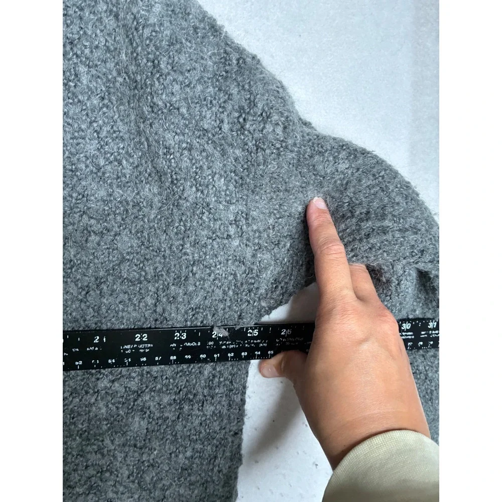 Aerie Womens‎ Gray Wool Alpaca Blend Open Front Cardigan Sweater Size Medium